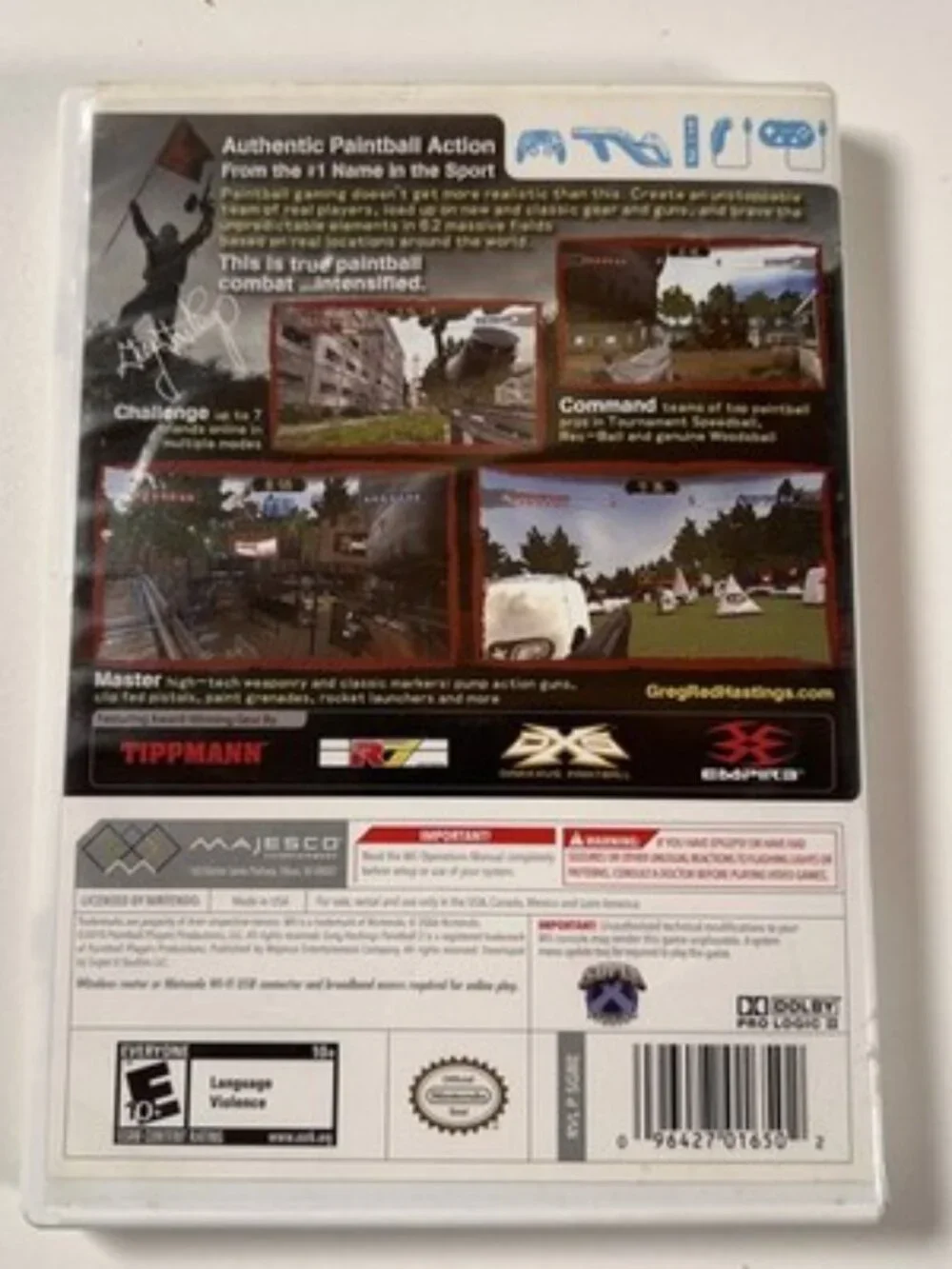 Greg Hastings Paintball 2 Wii Complete in Box CIB TESTED